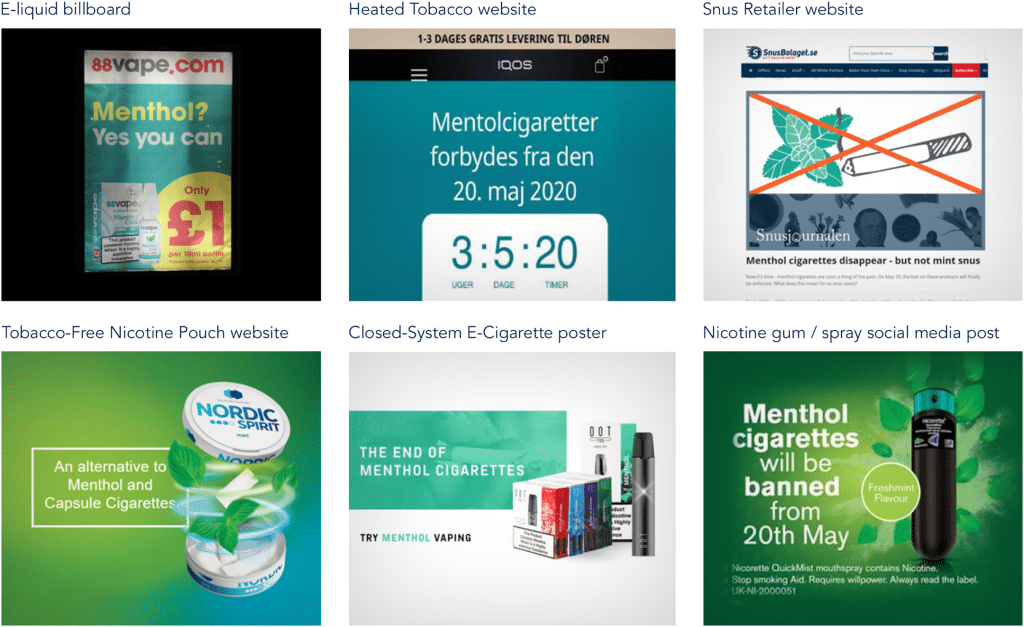 Menthol cigarettes