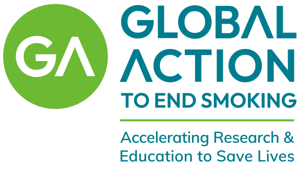 Global Action to End Smoking Vertical Logo Lockup