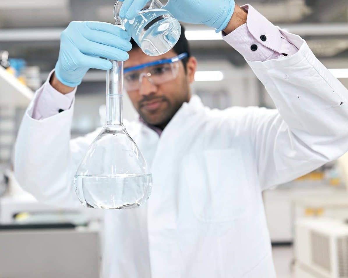 Scientist working in a lab