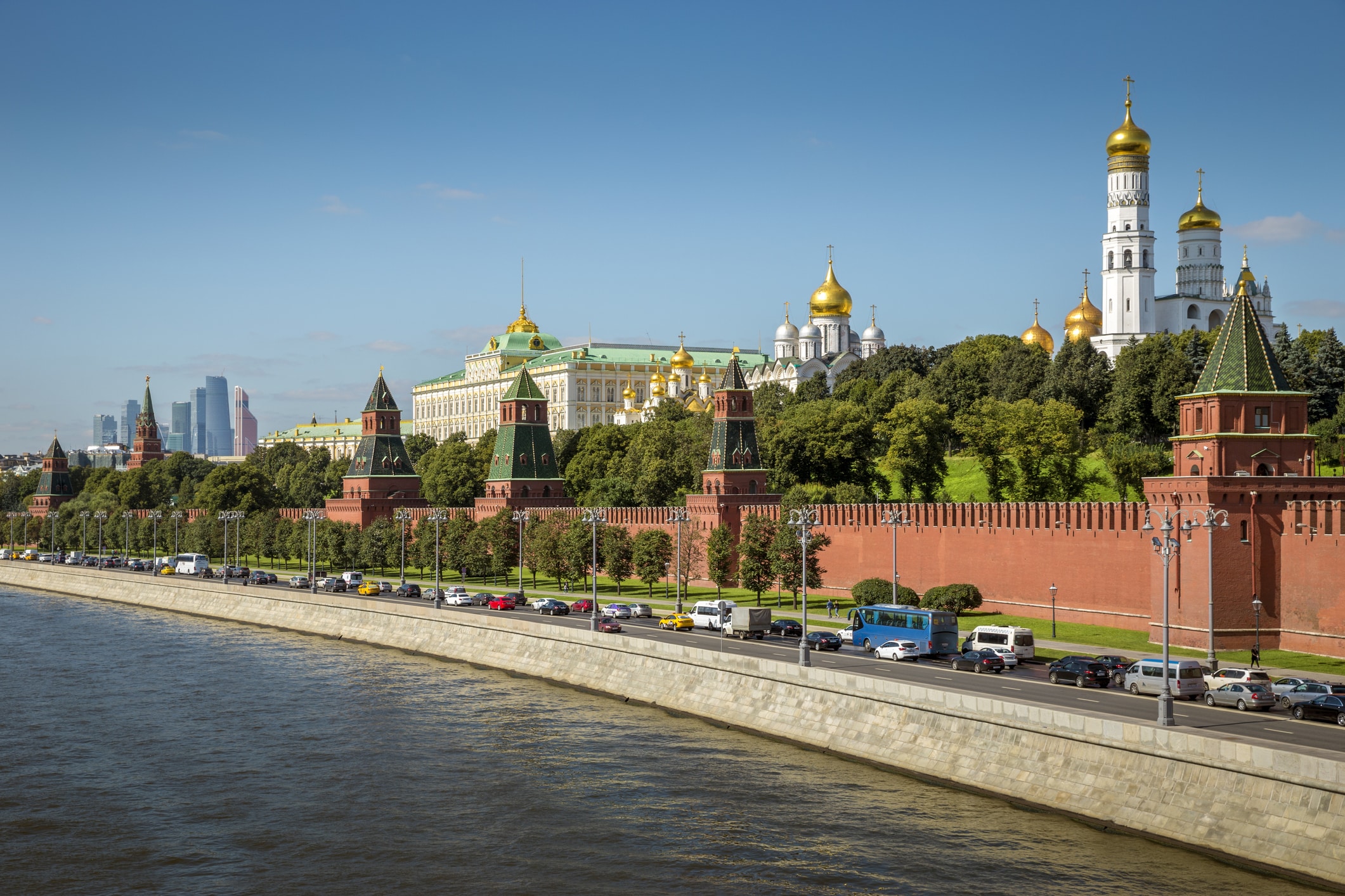 Kremlin panorama in Moscow, Russia
